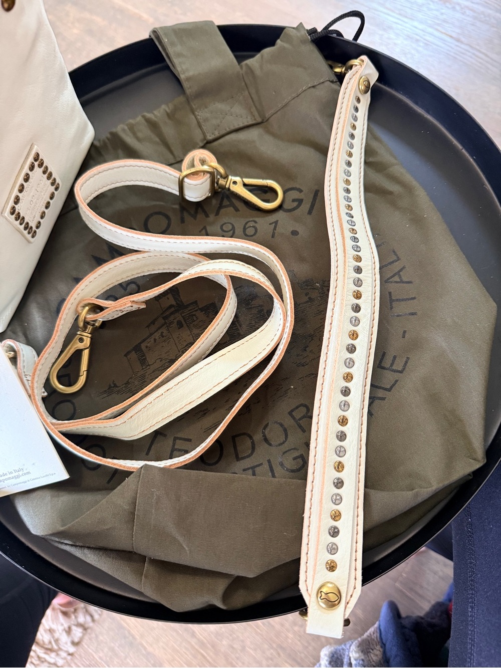 Campomaggi Shopper "Futura" bag in white leather - Picture 12 of 16